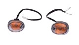 Set 2 lampi semnalizare cu bec, prindere sub carena ghidon scutere/atv, sticla a... Cod Produs: MX_NEW AL70251