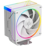 Cooler procesor ID-Cooling FROZN A410 alb iluminare aRGB, Compatibil Intel/AMD