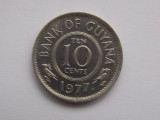 10 CENTS 1977 GUYANA, America Centrala si de Sud