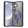 Hus&Auml; magsafe anti&Egrave;oc pentru samsung galaxy s25 &acirc; design butterfly quote, protec&Egrave;ie 360&Acirc;&deg;, youteful, negru mat
