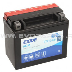 Baterie EXIDE AGM 12V 10AH (YTX12-BS) Fara Intretinere