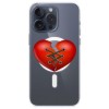 Husa personalizata apple iphone 14 pro max, magsafe, stitched heart