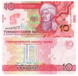 Turkmenistan 10 Manat 2020 Comemorativa P-44 UNC
