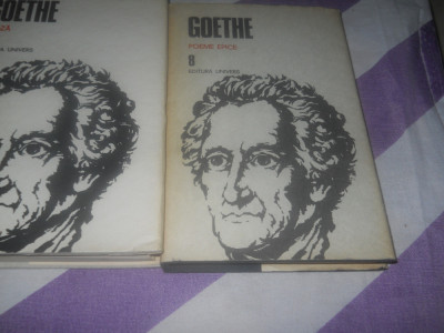 Goethe - Opere, vol. VII proza si VIII- poeme epice, Carti Noi cu supracoperta foto