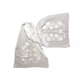 Cumpara ieftin Marama Traditionala Alba cu Broderie Florala Alba - MT01