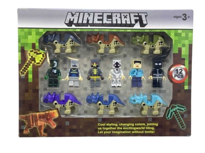 Set figurine de jucarie minecraft cu dinozauri Blockheroes foto
