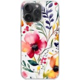Husa personalizata pentru apple iphone 14 pro, magsafe atasare magnetica, antisoc, model flori 5