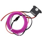 Banda neon decorativa auto pentru interior, 2 metri culoarea Mov