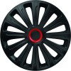 Capace Roti 16 inch Negre cu Inel Rosu - Set 4 Bucati Active