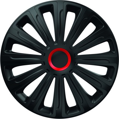 SET CAPACE ROTI 15` NEGRE CU INEL ROSU ACTIVE 78633 foto