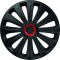 SET CAPACE ROTI 16` NEGRE CU INEL ROSU ACTIVE 78633