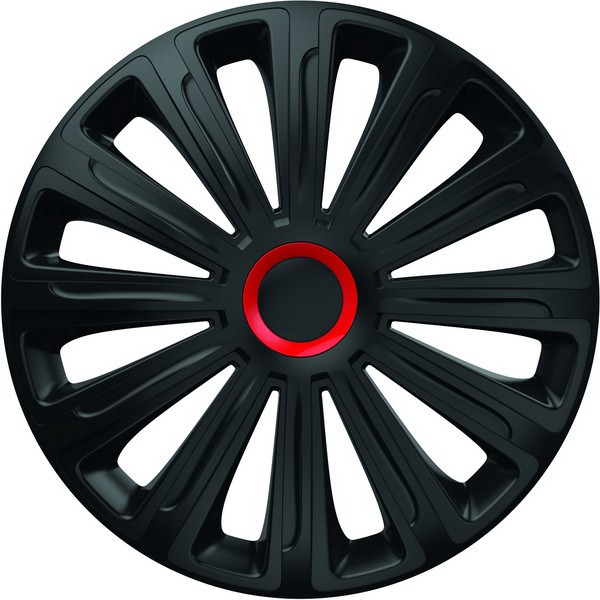 SET CAPACE ROTI 15` NEGRE CU INEL ROSU ACTIVE 78633