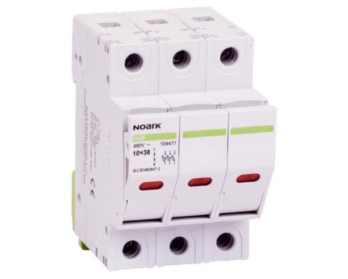 Separator cu fuzibil 3P led 32A 10X38mm Ex9F Noark 104477