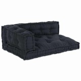 Perna pentru canapea pe palet 3 pcs Antracit țesătură