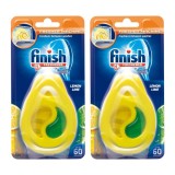 Pachet 2 Odorizante pentru Masina de Spalat Vase Finish Lemon, 60 Spalari