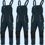 Salopeta de lucru cu pieptar Classic Stretch Slim blue