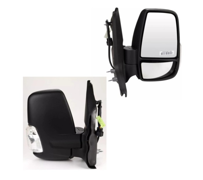 Oglinda usa exterioara FORD TRANSIT/TOURNEO, 10.2019-, partea dreapta, View Max, reglare electrica; texturat; cu incalzire; versiune scurta; sticla c