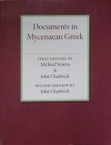 DOCUMENTS IN MYCENAEAN GREEK. SECOND EDITION-JOHN CHADWICK