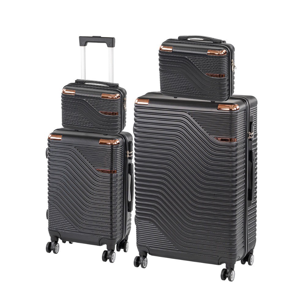 TraveLux Urban XXIII set valize cu role negru | arhiva Okazii.ro
