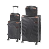 TraveLux Urban XXIII gurul&oacute;s bőr&ouml;nd szett fekete