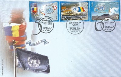 |Romania, LP 1697/2005, Evenimente O.N.U., FDC foto