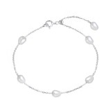 Cumpara ieftin Bratara din argint 925 pentru dama, JW1549, model perle, placata cu rodiu, DELIS