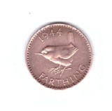 Moneda Anglia 1 farthing 1944, stare foarte buna, curata