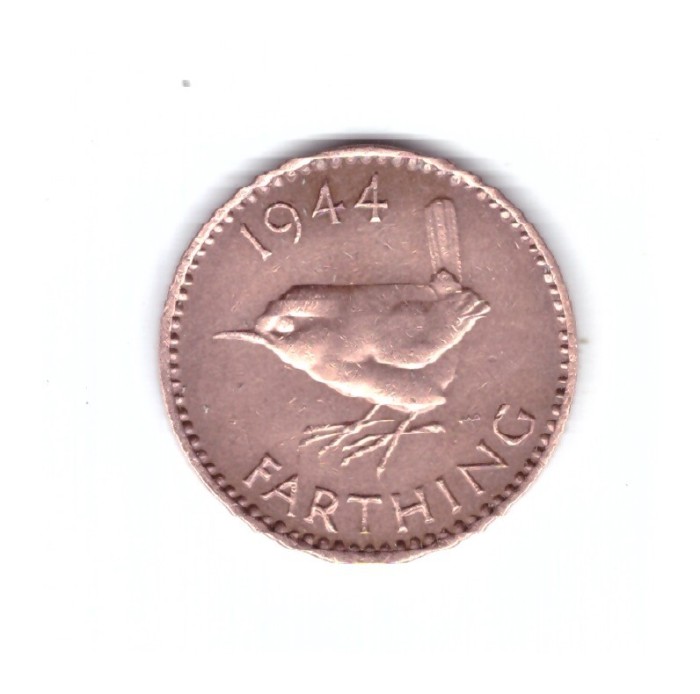 Moneda Anglia 1 farthing 1944, stare foarte buna, curata