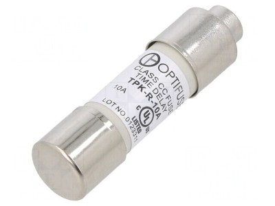 Siguranță &amp;icirc;nt&amp;acirc;rziere 10A 600VAC 300VDC 10.4x38.1mm TPK-R-10A foto