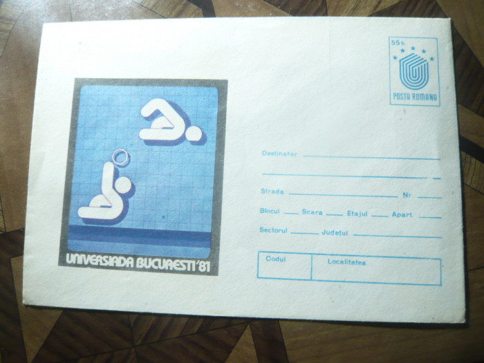 PLIC Ilustrat - UNIVERSIADA BUCURESTI 1981 -SPORT