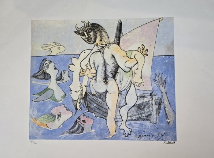 Pablo Picasso. Minotaurs and matadors, litografie originala