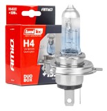 Becuri auto halogen H4 12V 60/55W Amio LumiTec Next Generation +135%, set 2