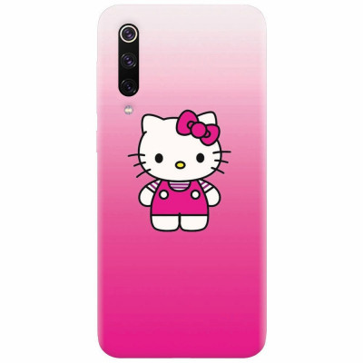 Husa silicon pentru Xiaomi Mi 9, Cute Pink Catty foto