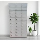 Vestiar Dulap metalic Premium Asamblat pt. valori cu 30 compartimente, 900x500x1800 mm (LxlxH), PLUS