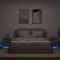 vidaXL Noptiere cu lumini LED, 2 buc., gri beton, lemn prelucrat 836742