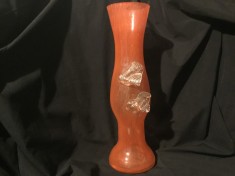 Vintage / Design - Vaza din sticla realizata manual model deosebit !