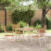 VidaXL Scaun pentru Grădină 4 pcs Maro Lemn masiv de tec 42006200
