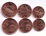 D3 Grecia 1,2,5 Euro cent 217 UNC
