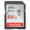 Card Sandisk Ultra SDXC 64GB Clasa 10 80Mbs UHS-I