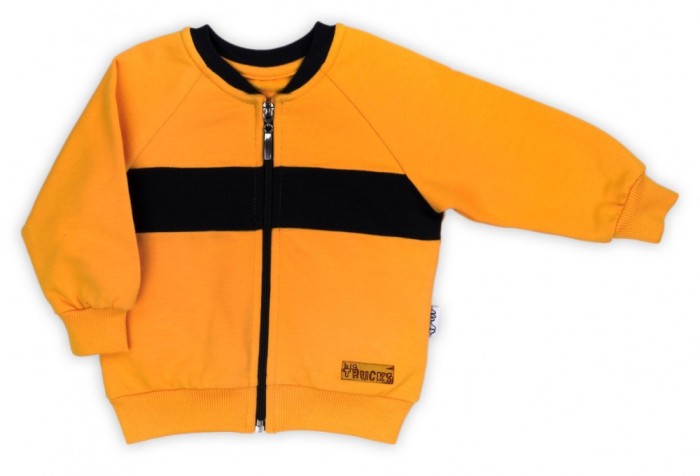 Bluza de trening (181272) Colectia &quot;Big Trucks&quot; 2021 Galben/Negru Marimea 74