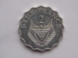 2 FRANCS 1970 RWANDA-FAO-AUNC