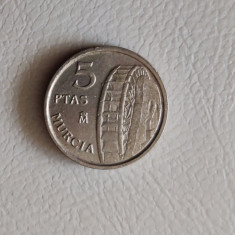 Spania - 5 Pesetas (1999) Murcia - monedă comemorativa s227