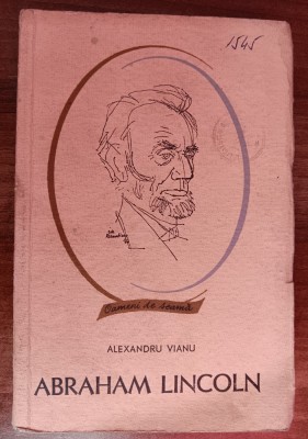 myh 38s - Alexandru Vianu - Abraham Lincoln - ed 1966 foto