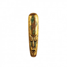 Masca tribala din lemn cu tematica africana Gold