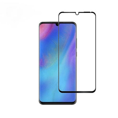 Folie Sticla Tempered Glass Huawei P30 4D/5D Full Glue Fullcover Black foto