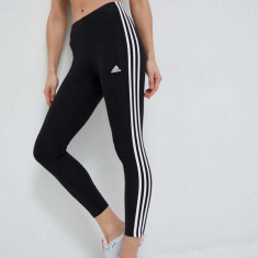 adidas colanți femei, culoarea negru, cu imprimeu IC7151