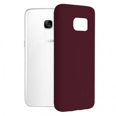 Husa Techsuit Soft Edge Silicon Samsung Galaxy S7 Edge - Plum Violet foto