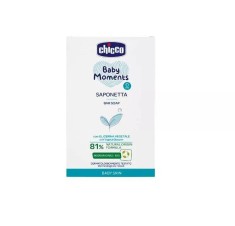 Sapun solid Baby Moments Baby Skin 0 luni+, 100g, Chicco