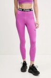 Puma leggins de antrenament Strong culoarea violet, cu imprimeu, 526000