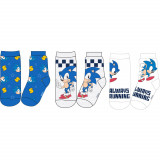 Set 3 perechi Sosete pentru copii Sonic the Hedgehog